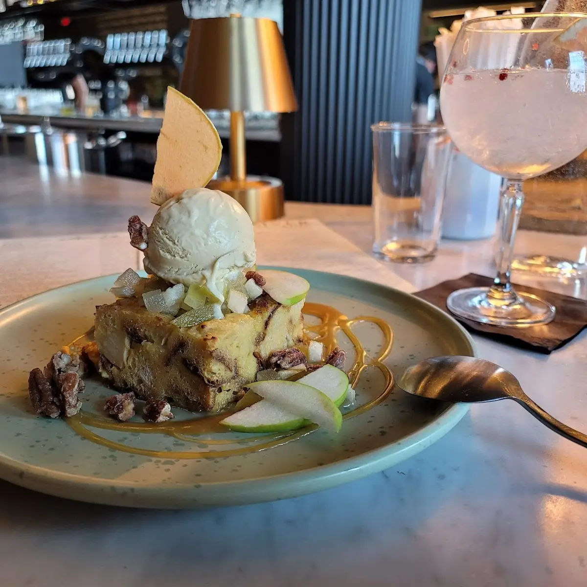 Carmel Apple Bread Pudding