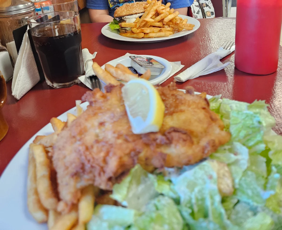 Fish and Chips and Salad