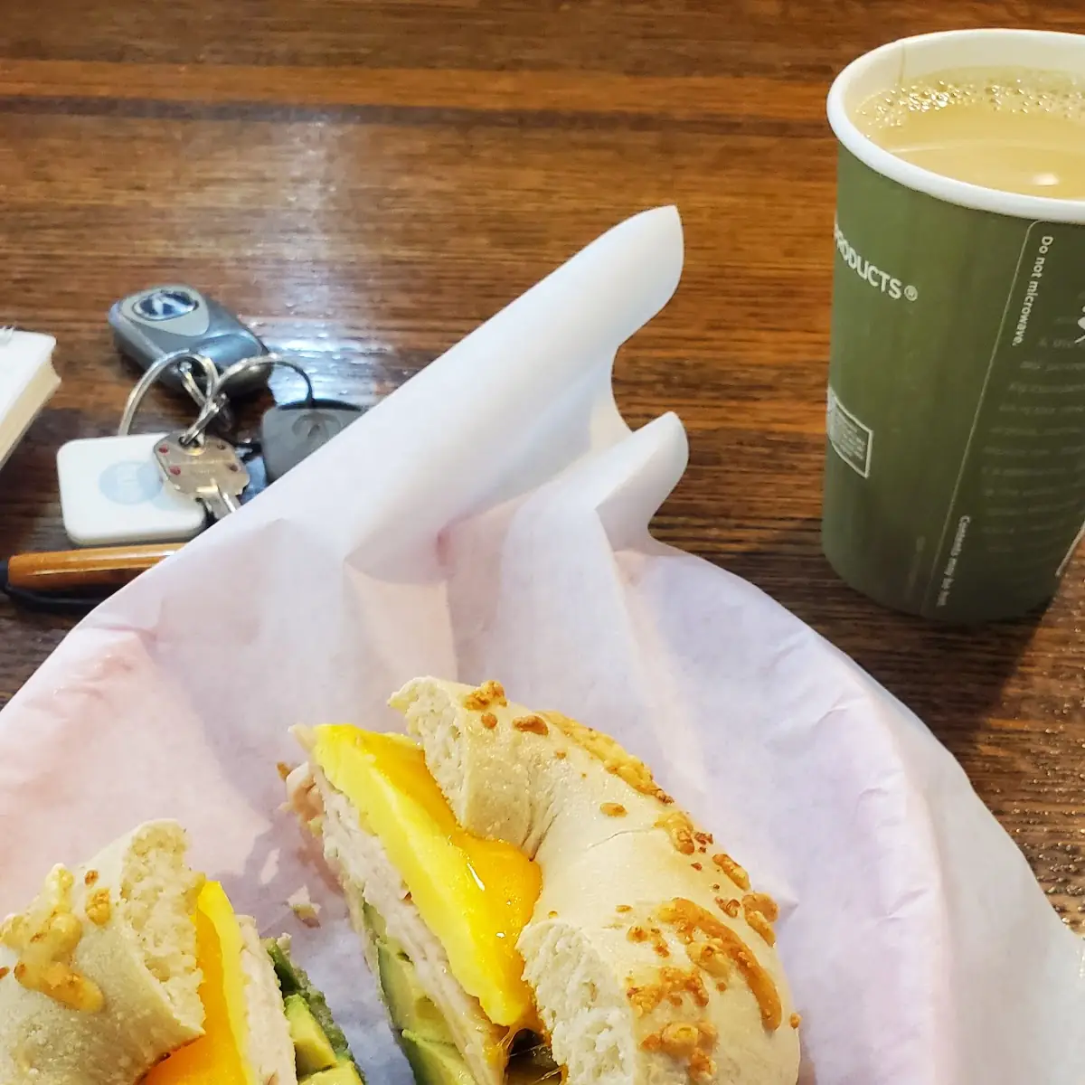 Egg and Cheese Bagel Breakfast