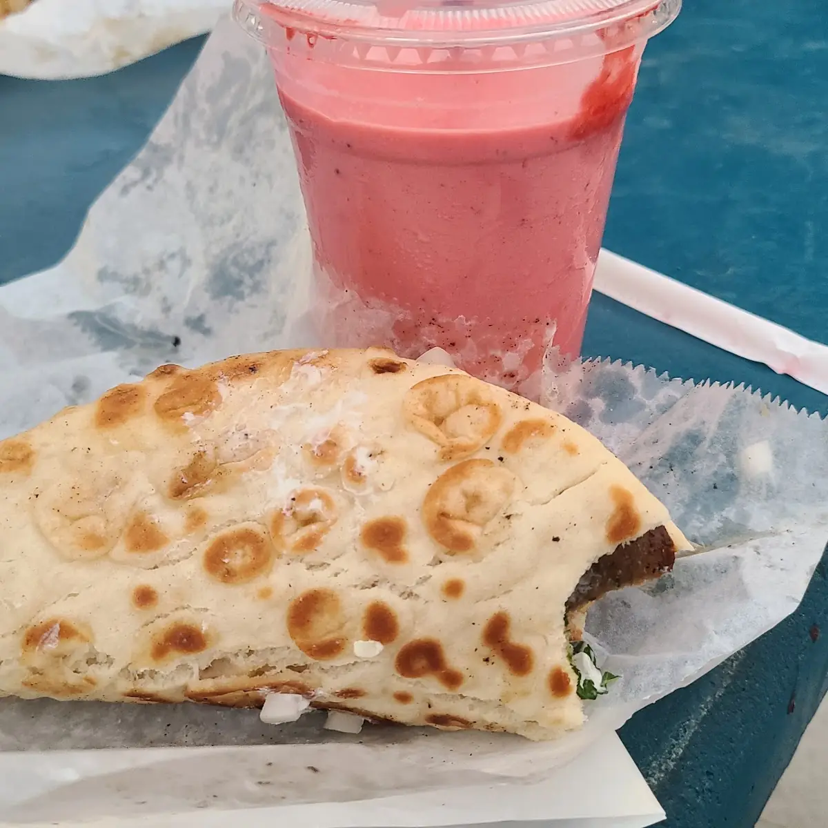 Lamb and Beef Gyro Sandwich