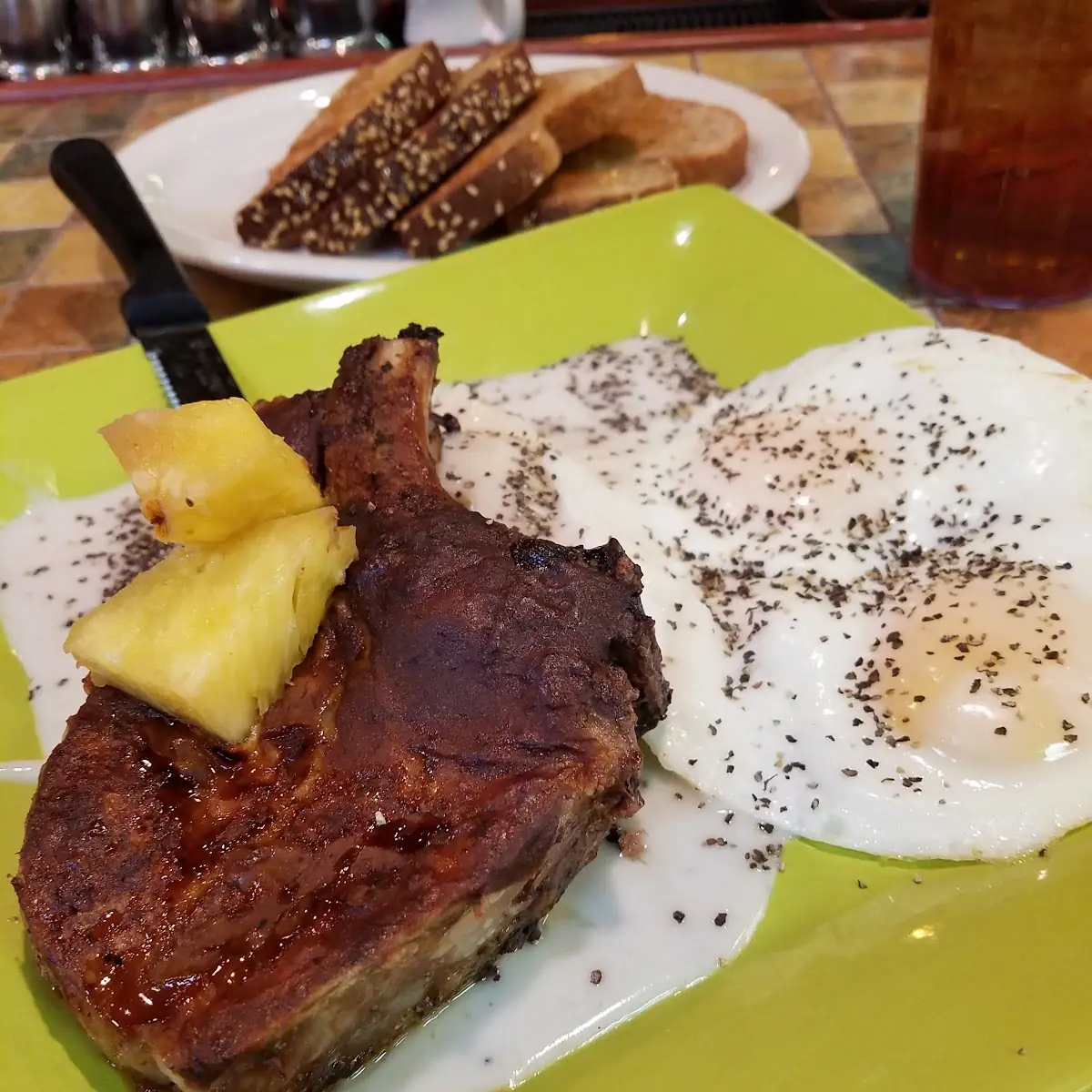 Pork Chop and Eggs