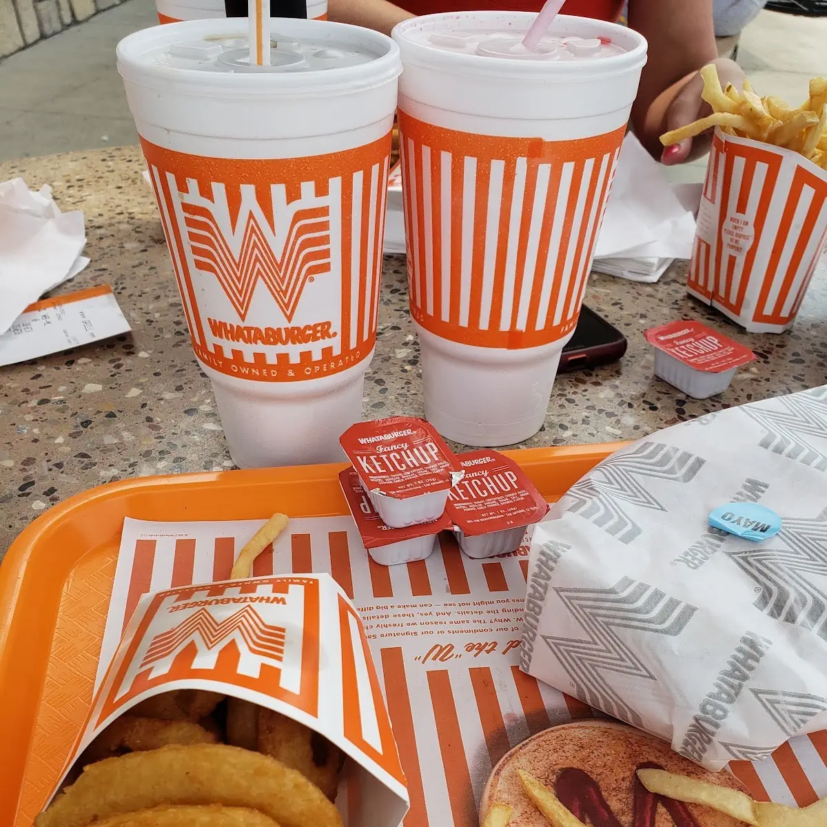 Whataburger w Onion Rings