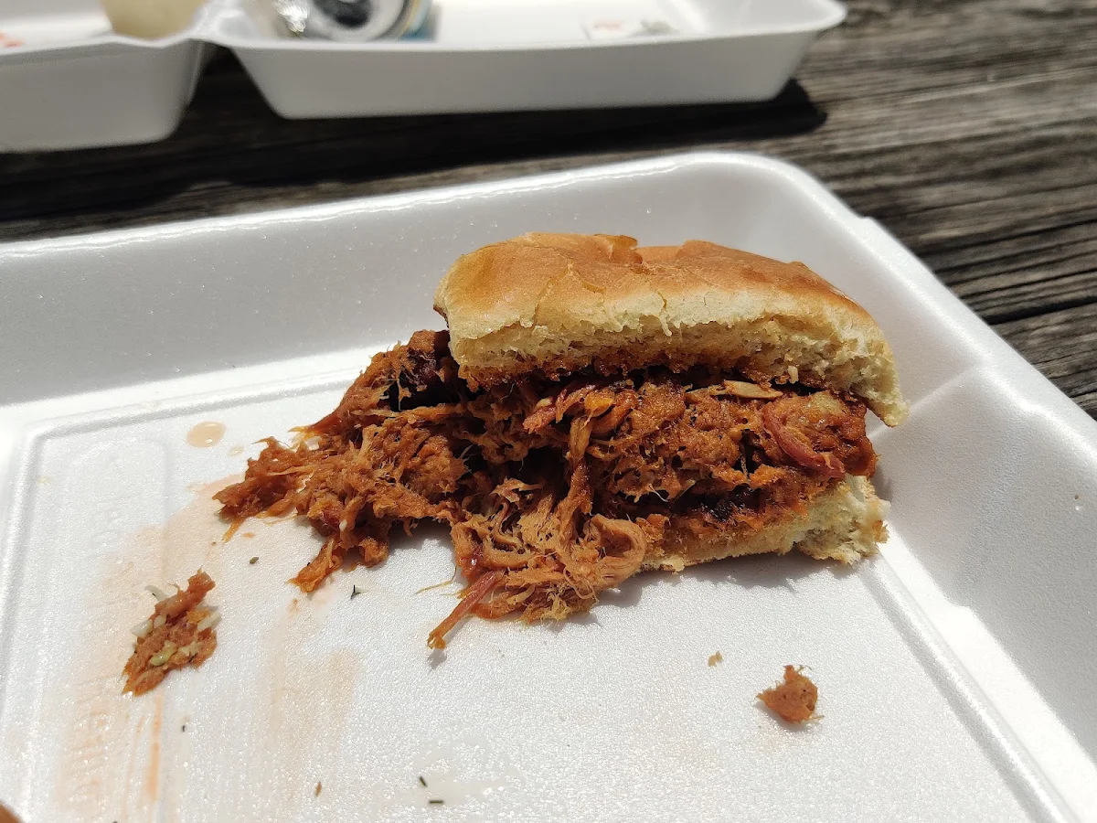 Pulled Pork Barbeque Sandwich