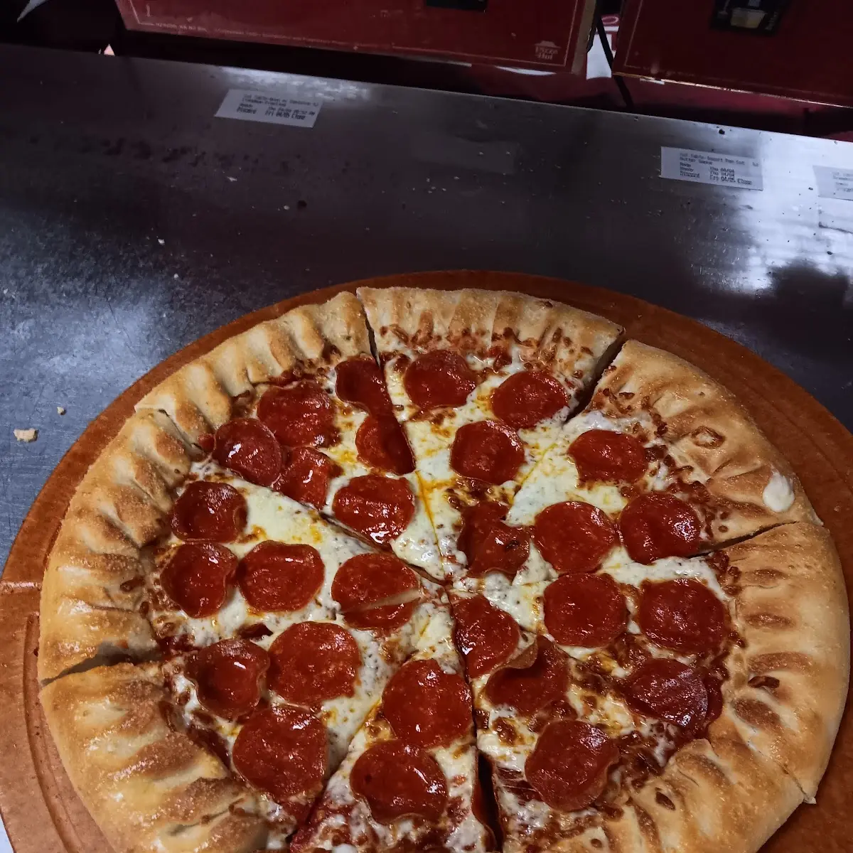 Stuffed Crust Pepperoni Pizza