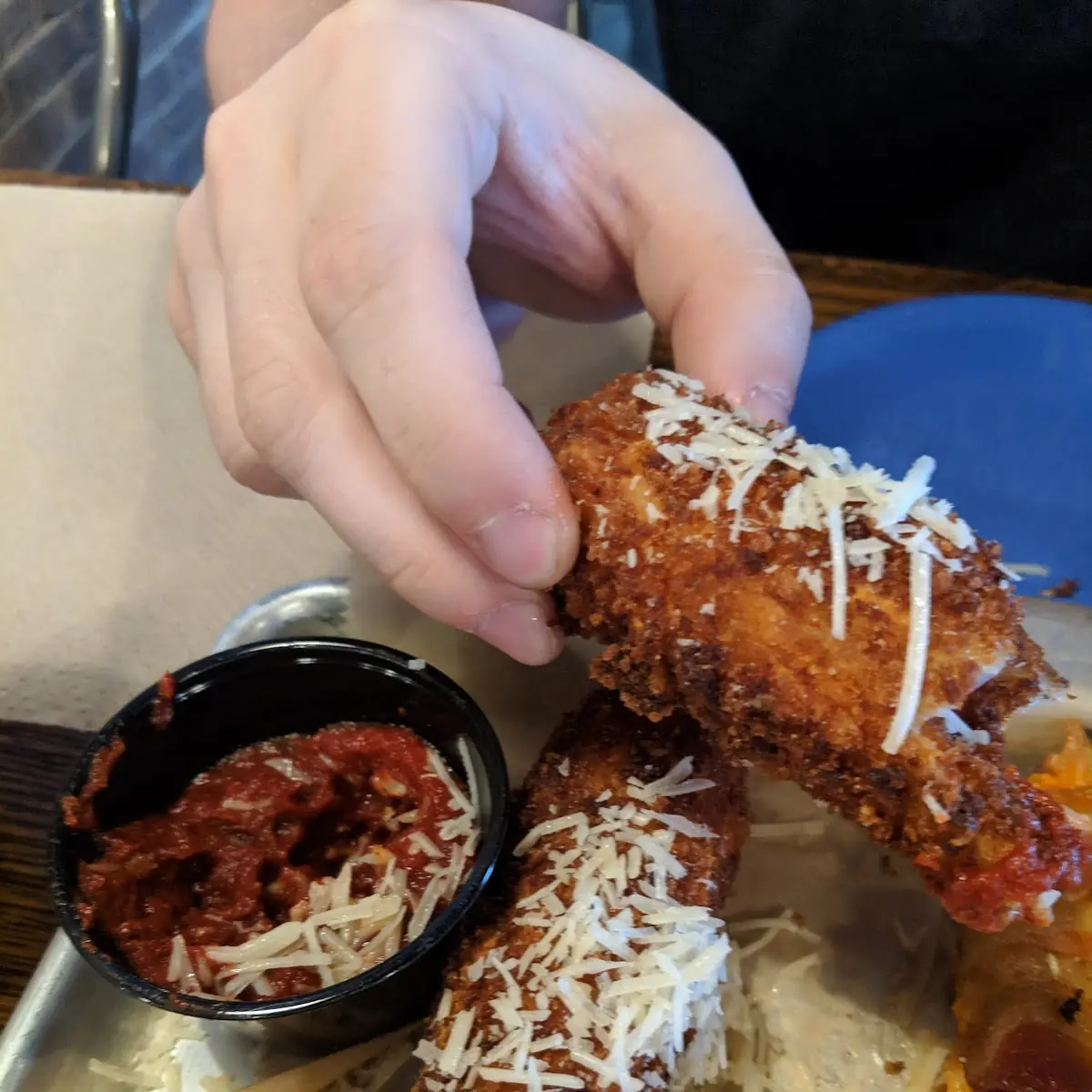Hand-Breaded Cheese Logs