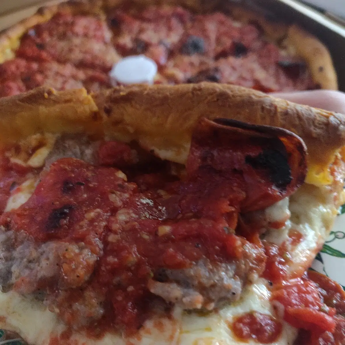 Deep Dish Sausage and Pepperoni