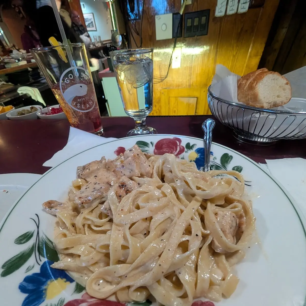 Fettuccine Alfredo with Blackened Chicken