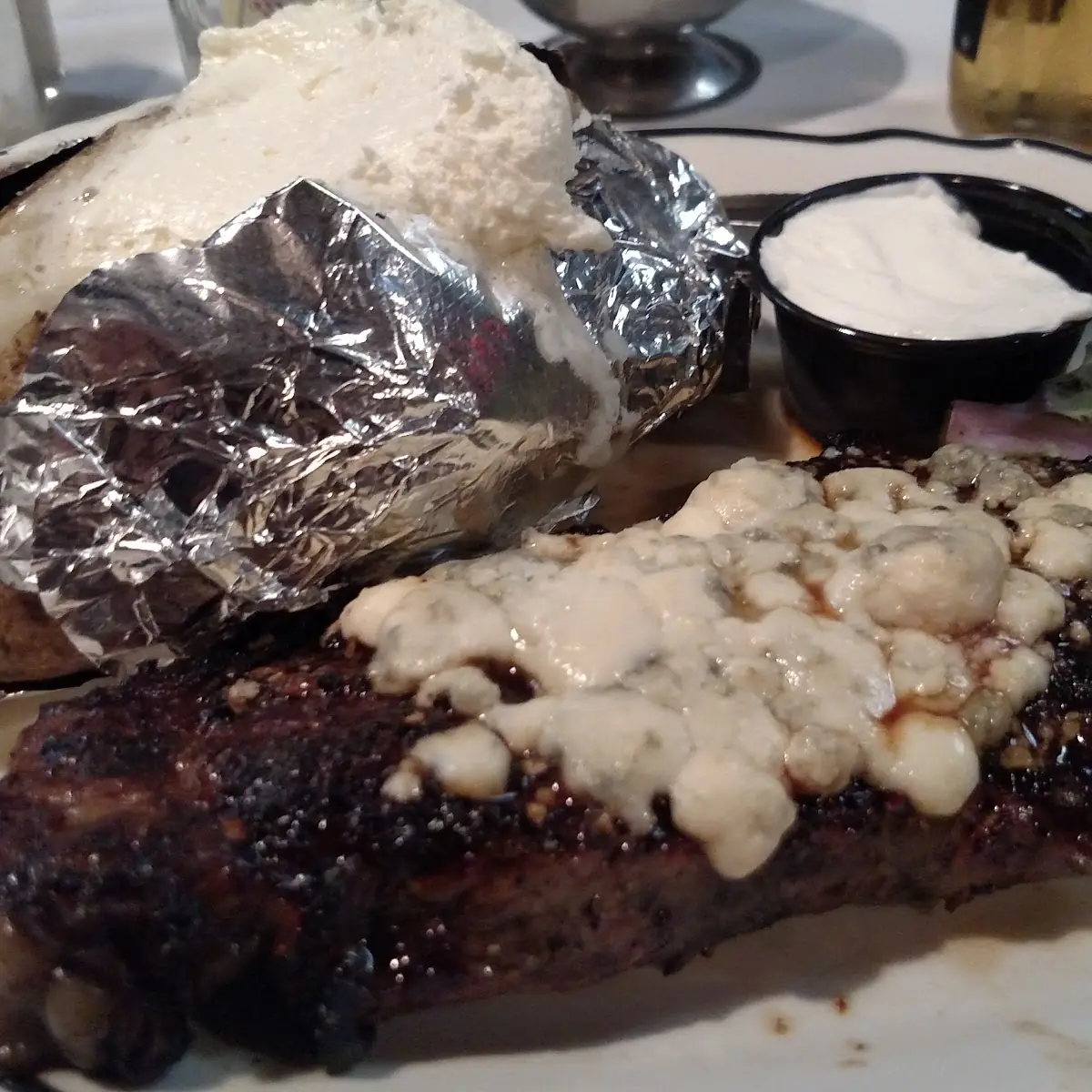 Peppercorn Bleu Cheese Steak