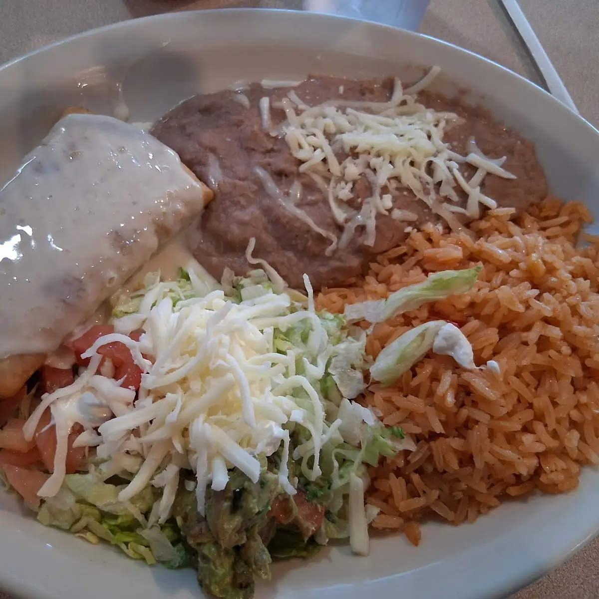 Pulled Beef Enchilada Plate