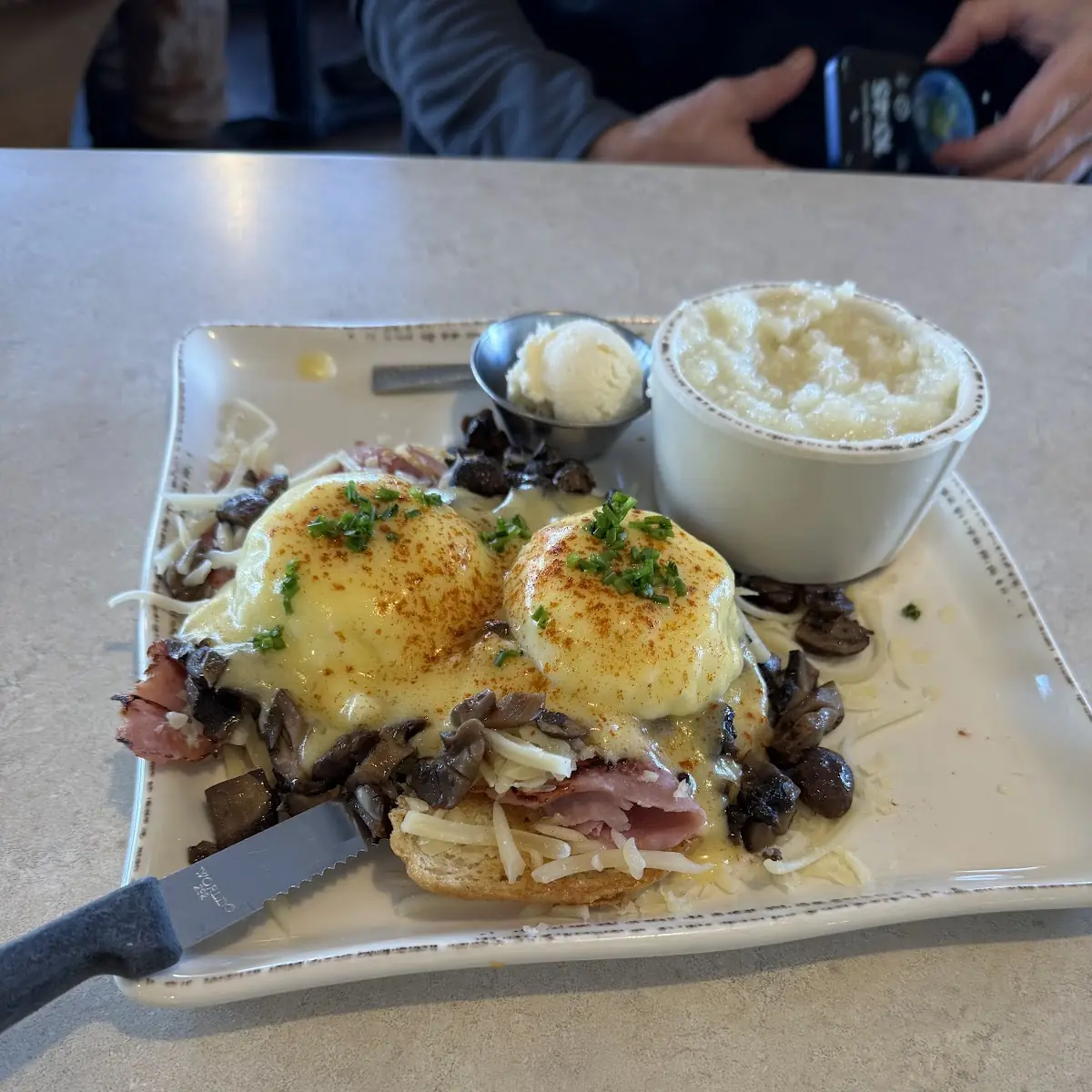 Eggs Benedict with Avocado Toast