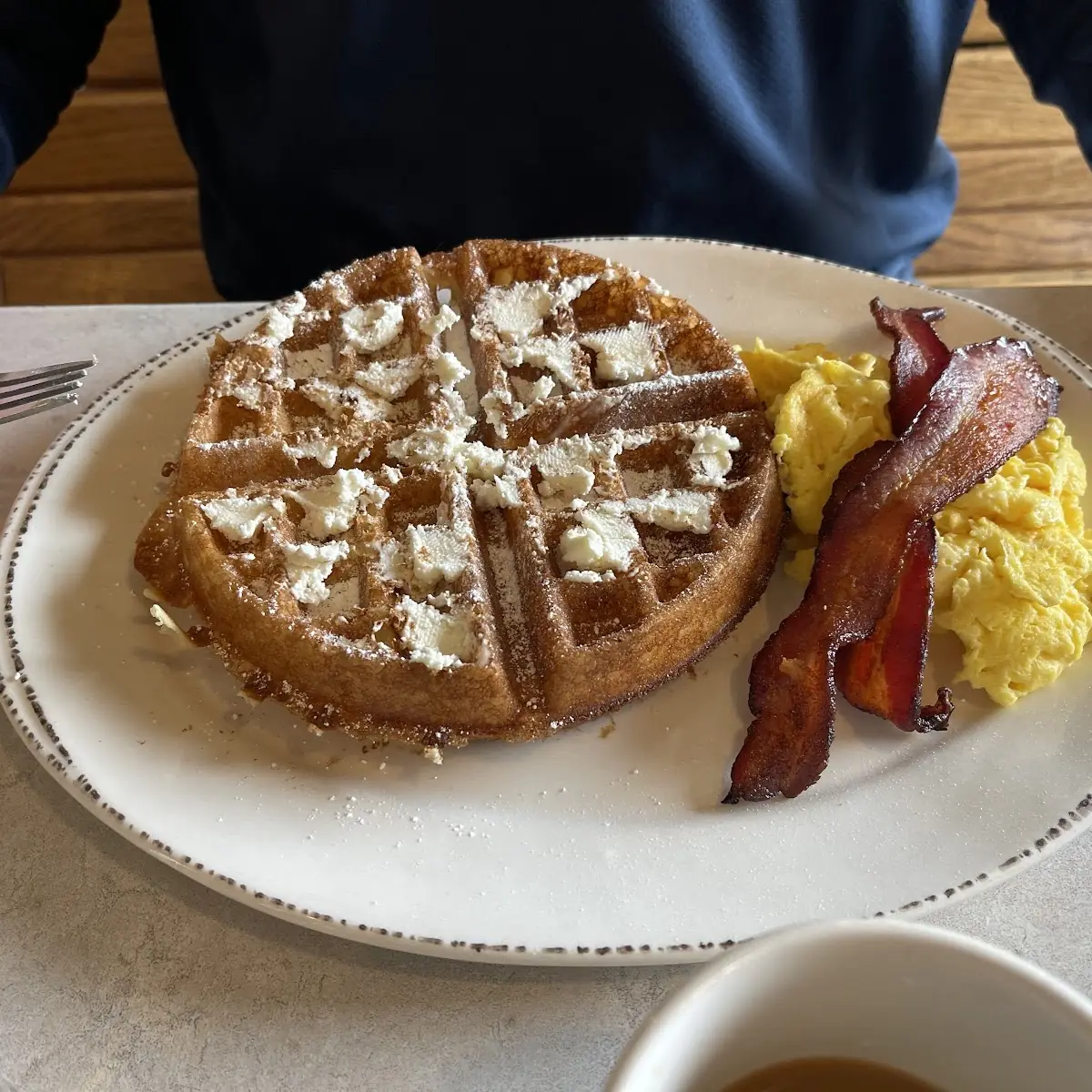 Pumpkin Pecan Waffle Breakfast