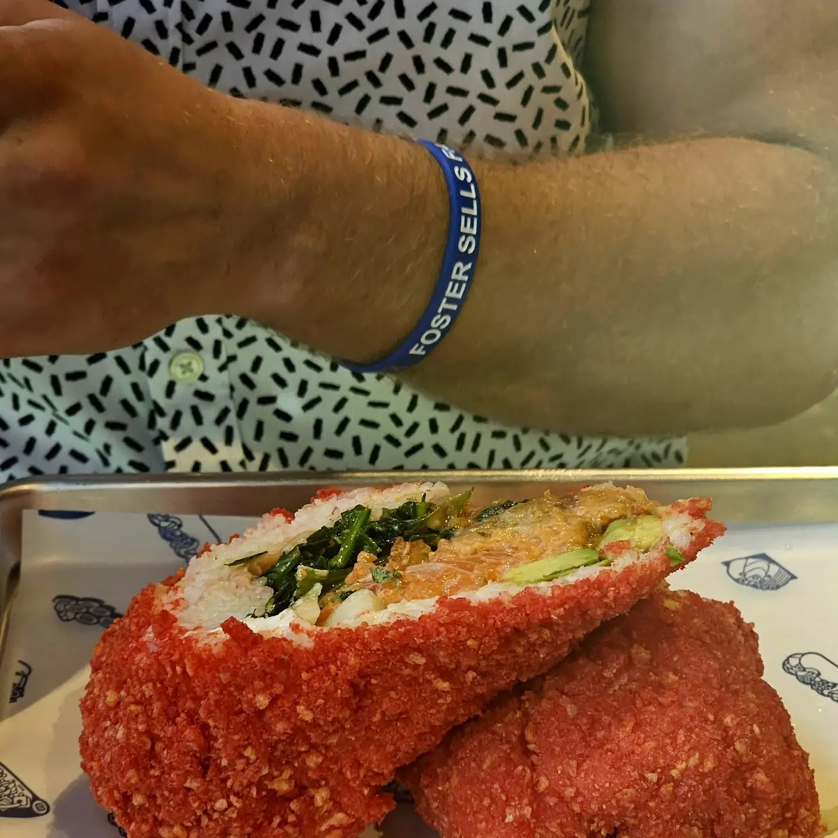 Burrito with Hot Cheetos Crunch