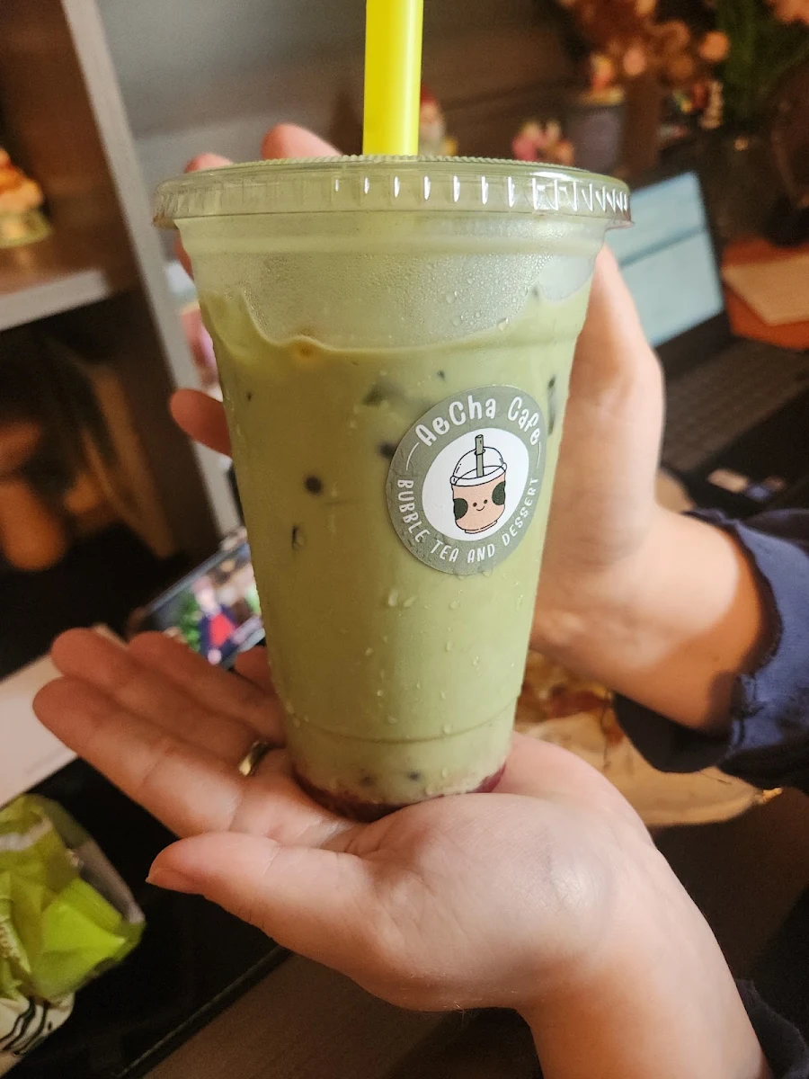 Strawberry Matcha Latte