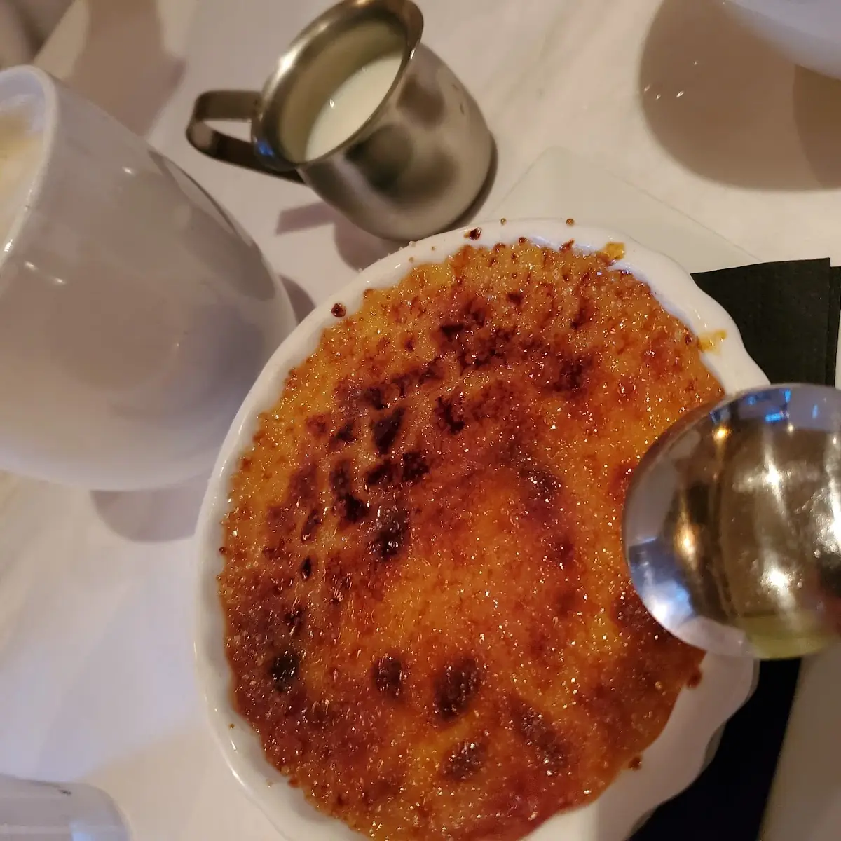 Lemon Blueberry Creme Brulee