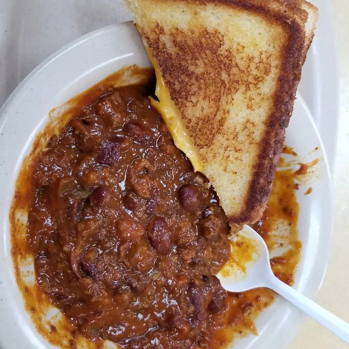 Chili and Grilled Cheese