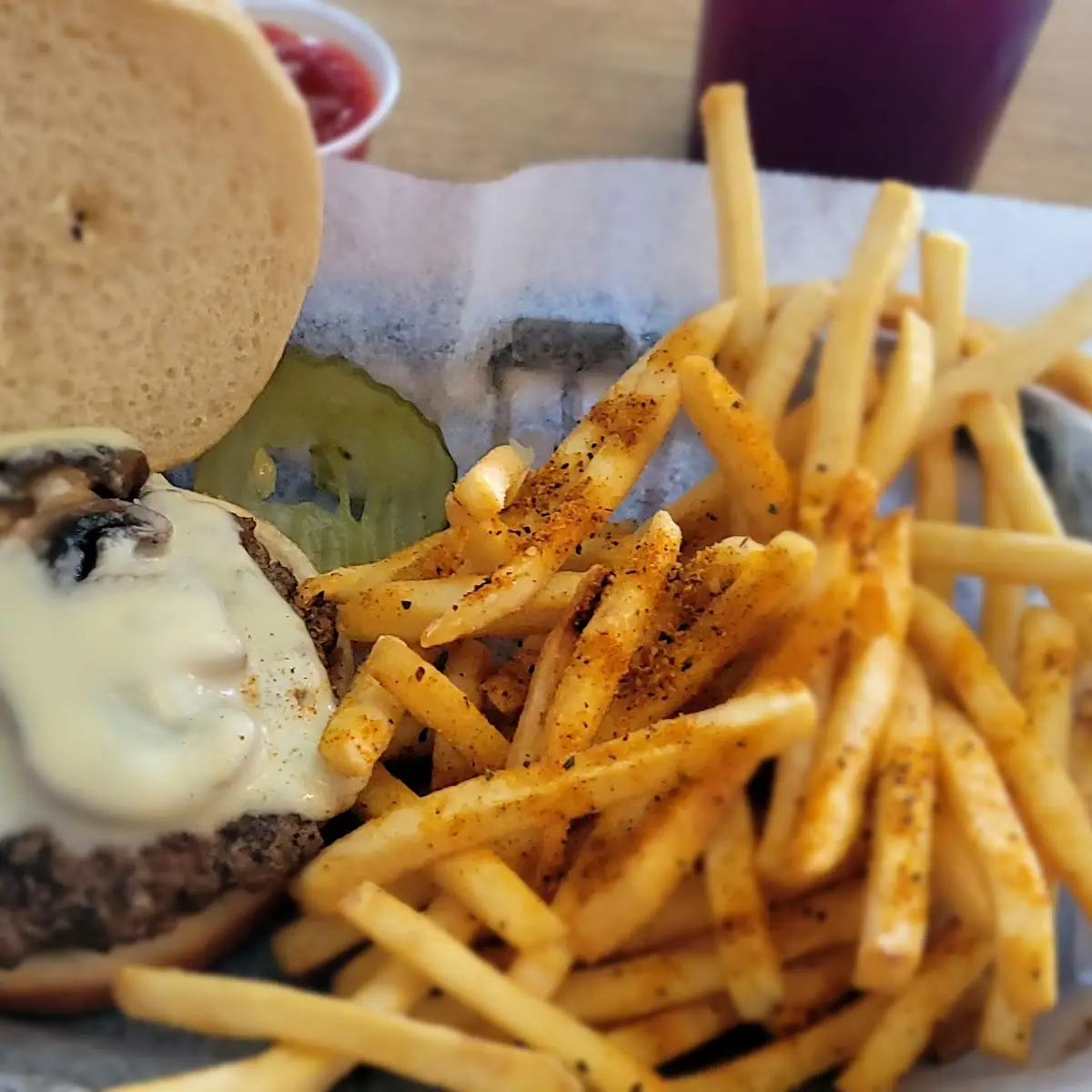 Mushroom Swiss Burger
