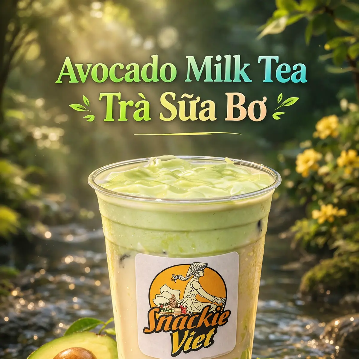 Avocado Milk Tea Trà Sữa Bơ