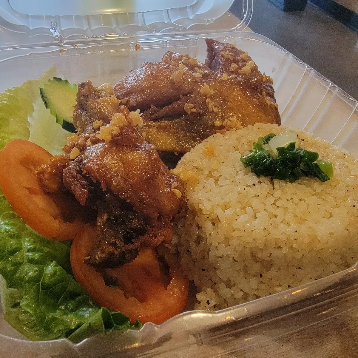 Garlic Fried Chicken Rice Cơm GÀ Mắm Tỏi