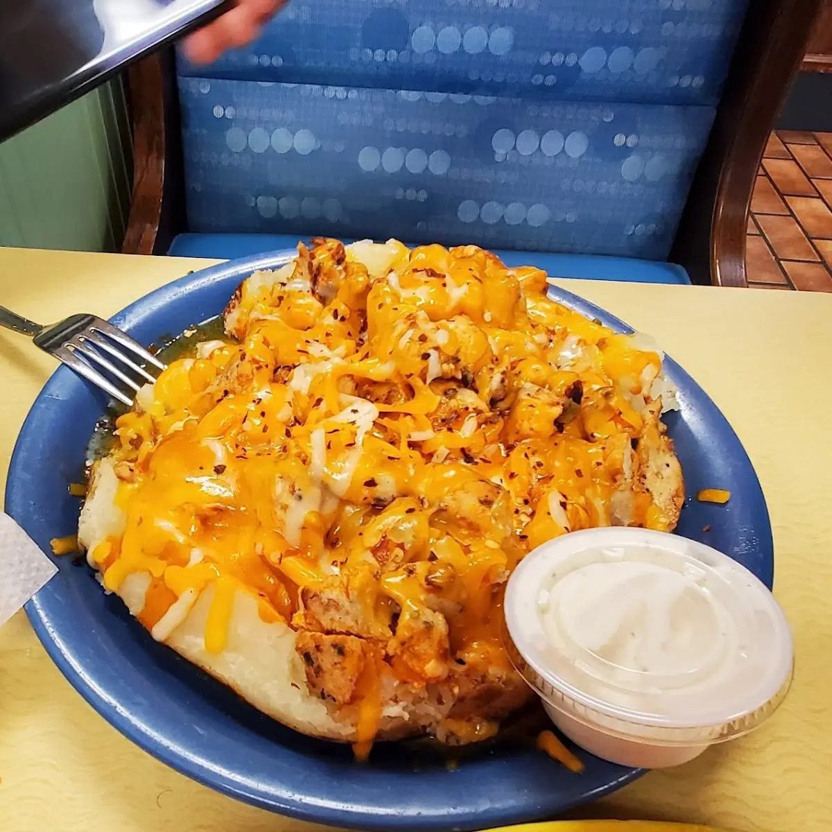 Baked Potato with Shrimp Cheese