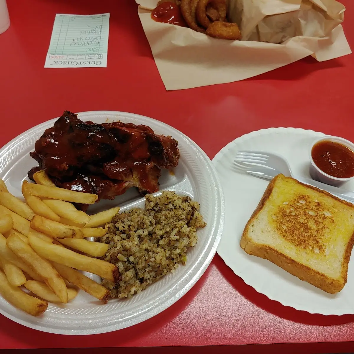 BBQ Rib Plate Lunch