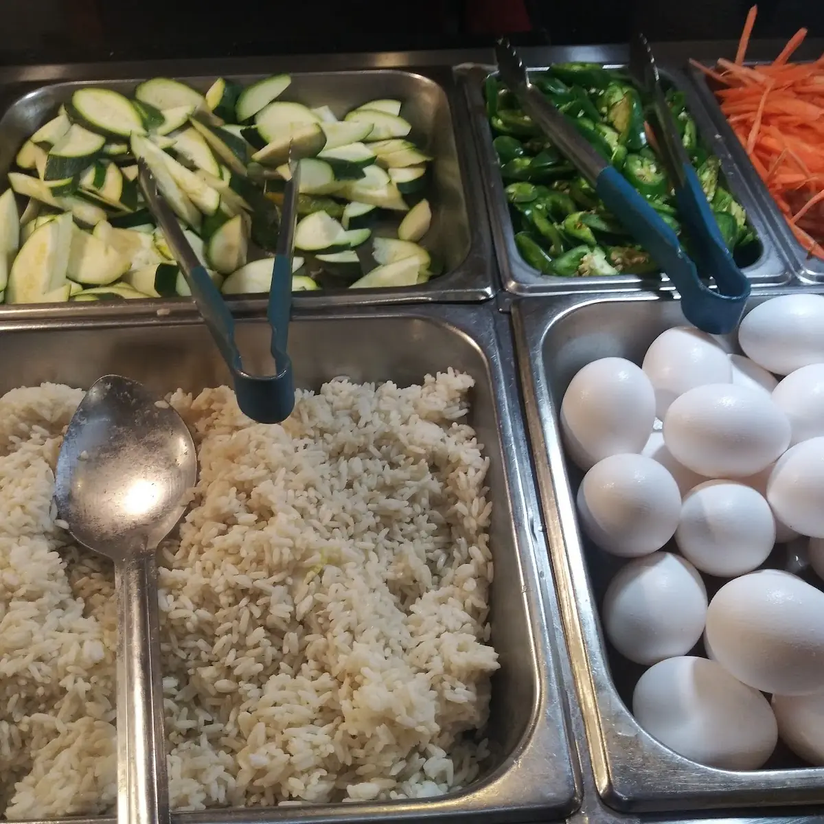 White Rice Italian Squash in Back