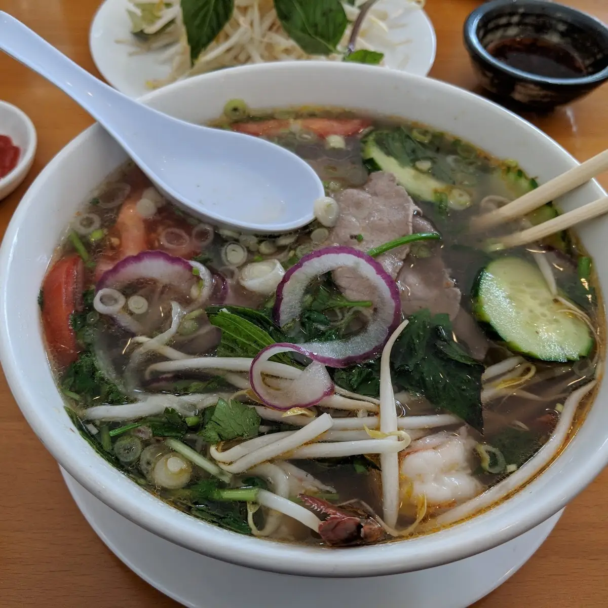 Pho Rare Beef & Shrimp