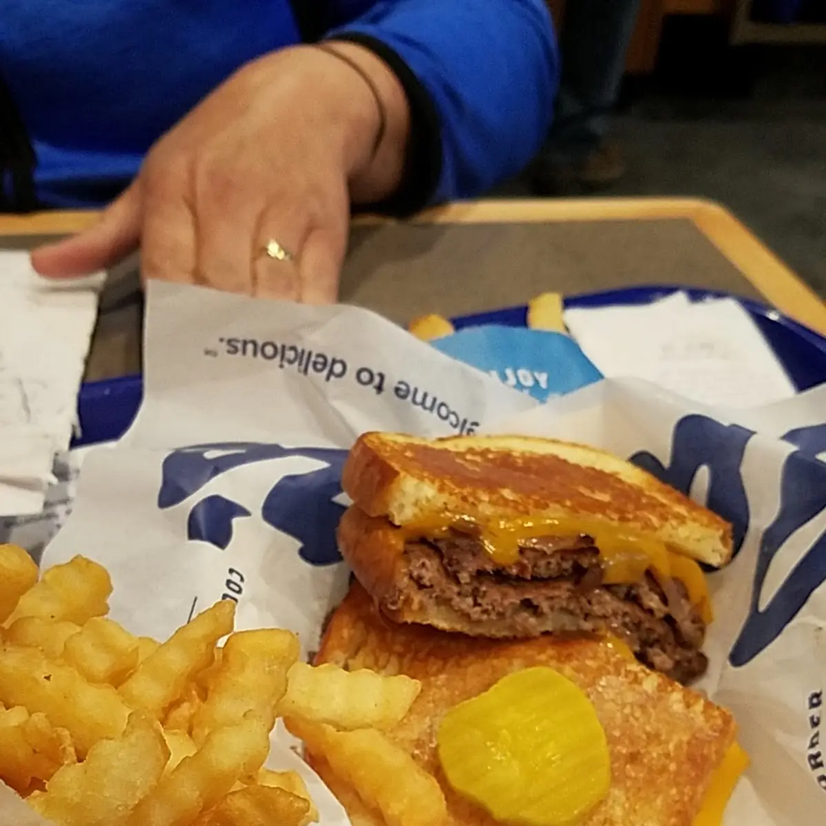 Double Cheeseburger and Fries