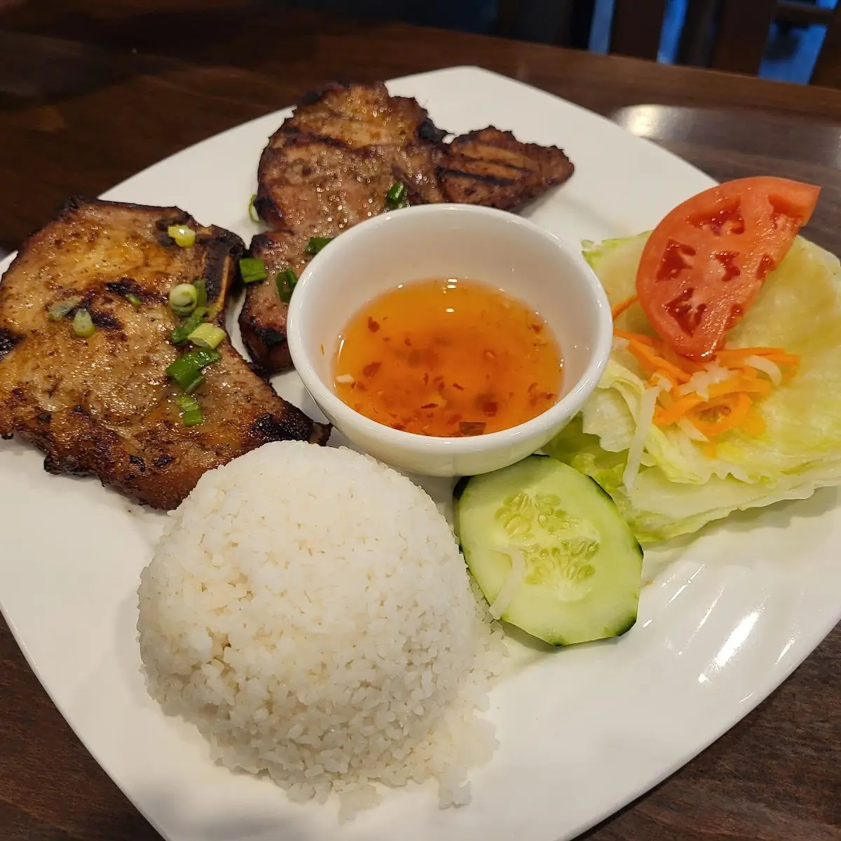 Pork Chop Fried Rice Platter