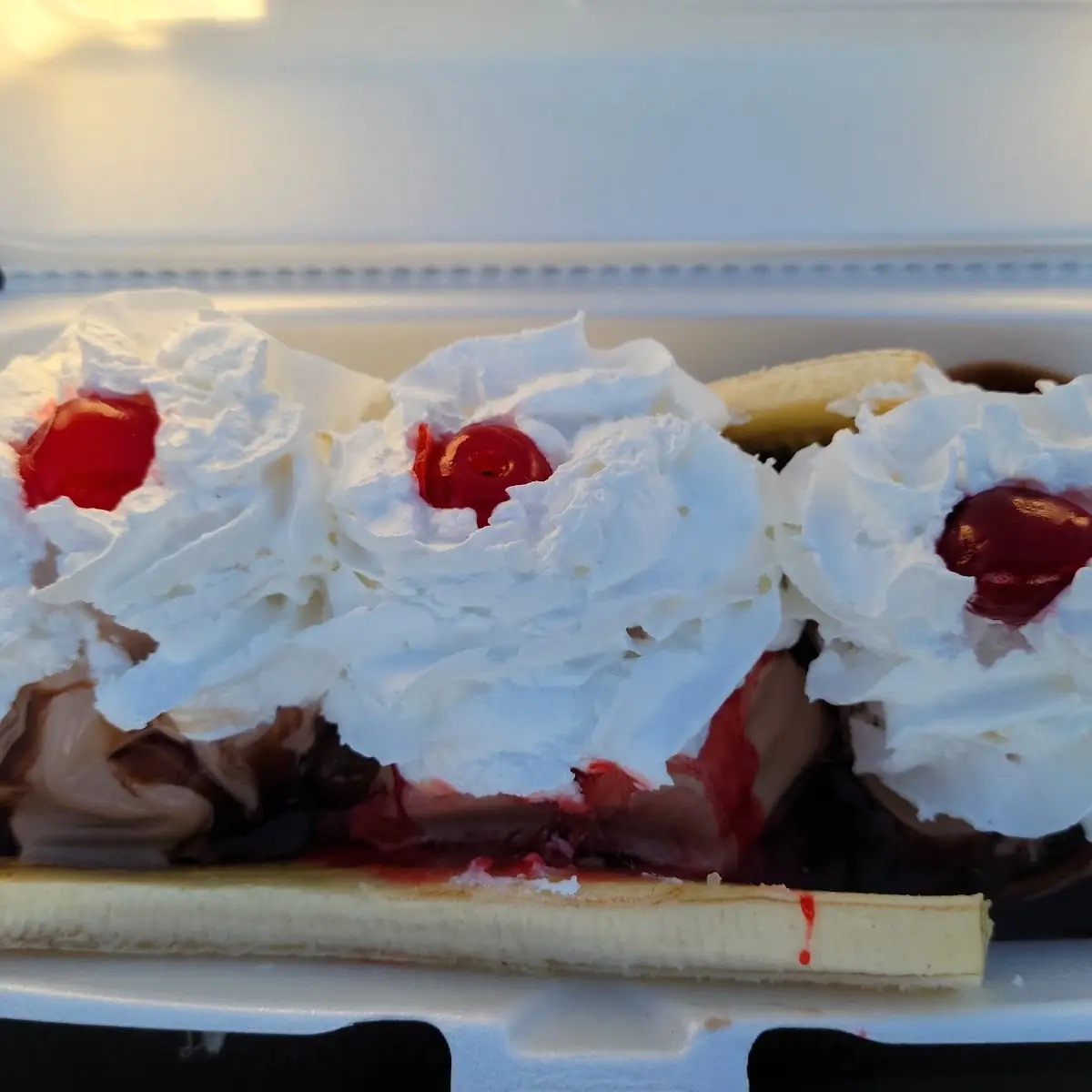Banana Split with Chocolate Ice Cream
