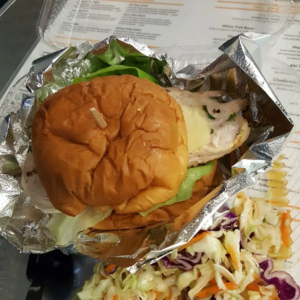Handpacked Salmon Burger