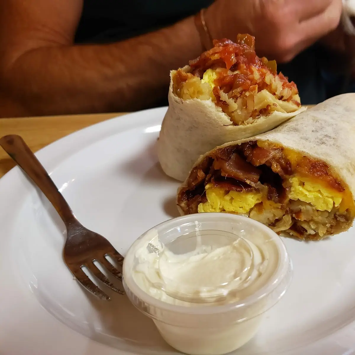 Breakfast Burrito with Bacon
