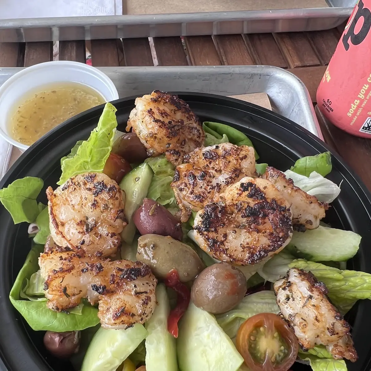 Salad with Blackened Shrimp