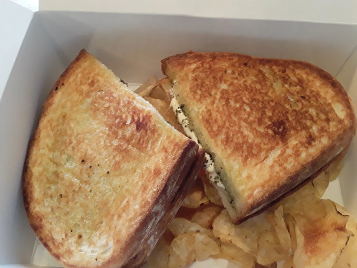 Cheesy Tuna Melt on Sourdough
