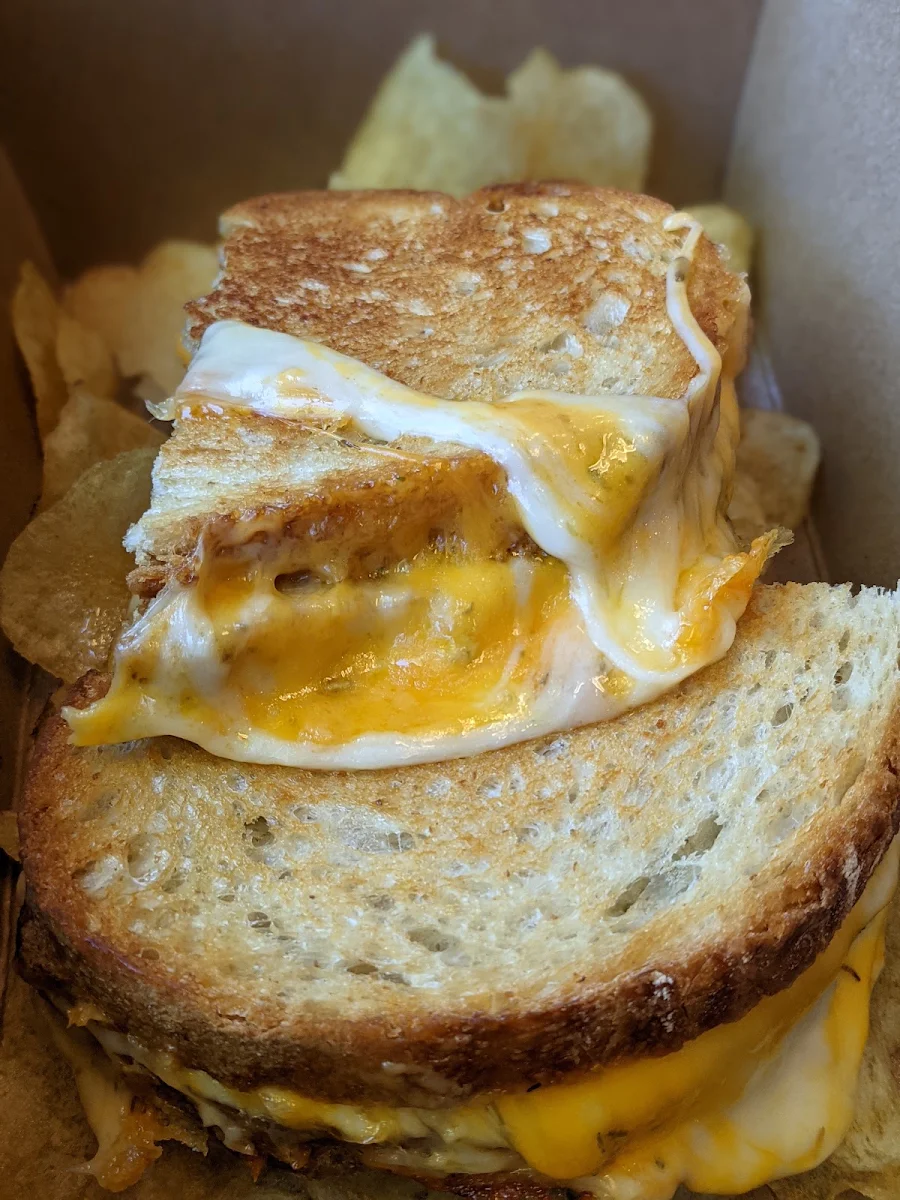 Garlic and Herb Grilled Cheese