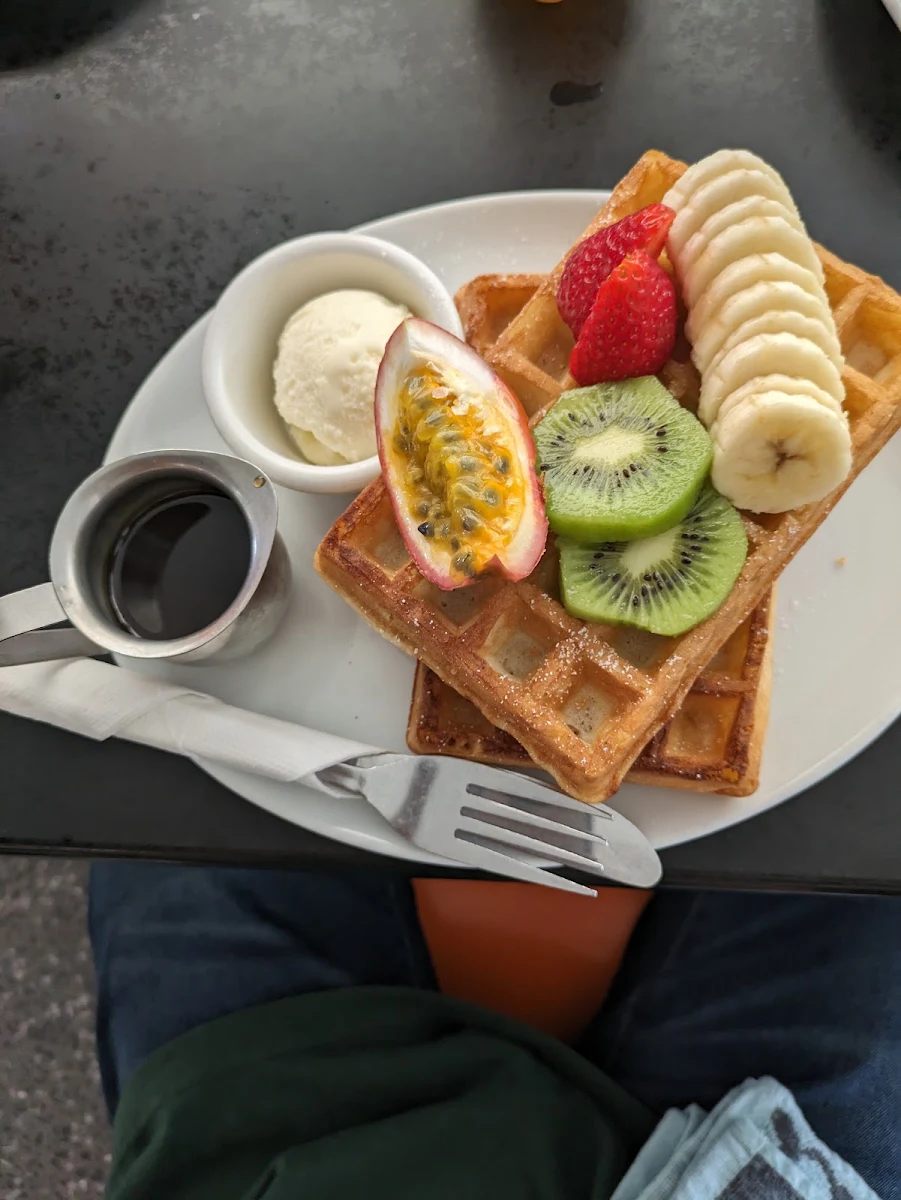 Waffles With, Coast Roast Coffee