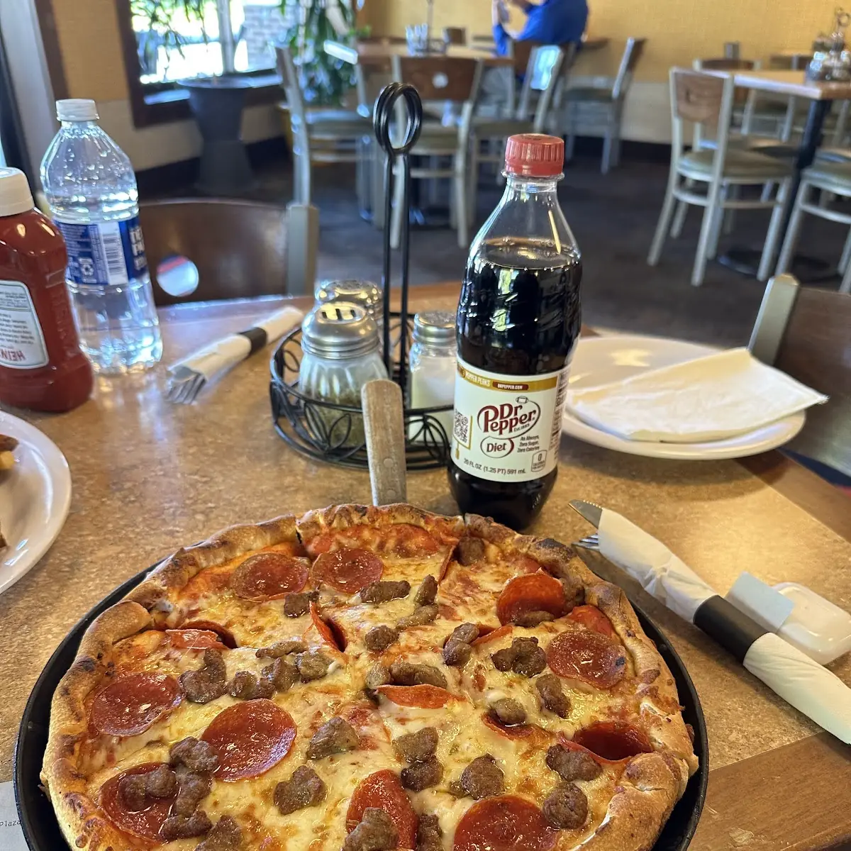 Pepperoni and Sausage Pizza
