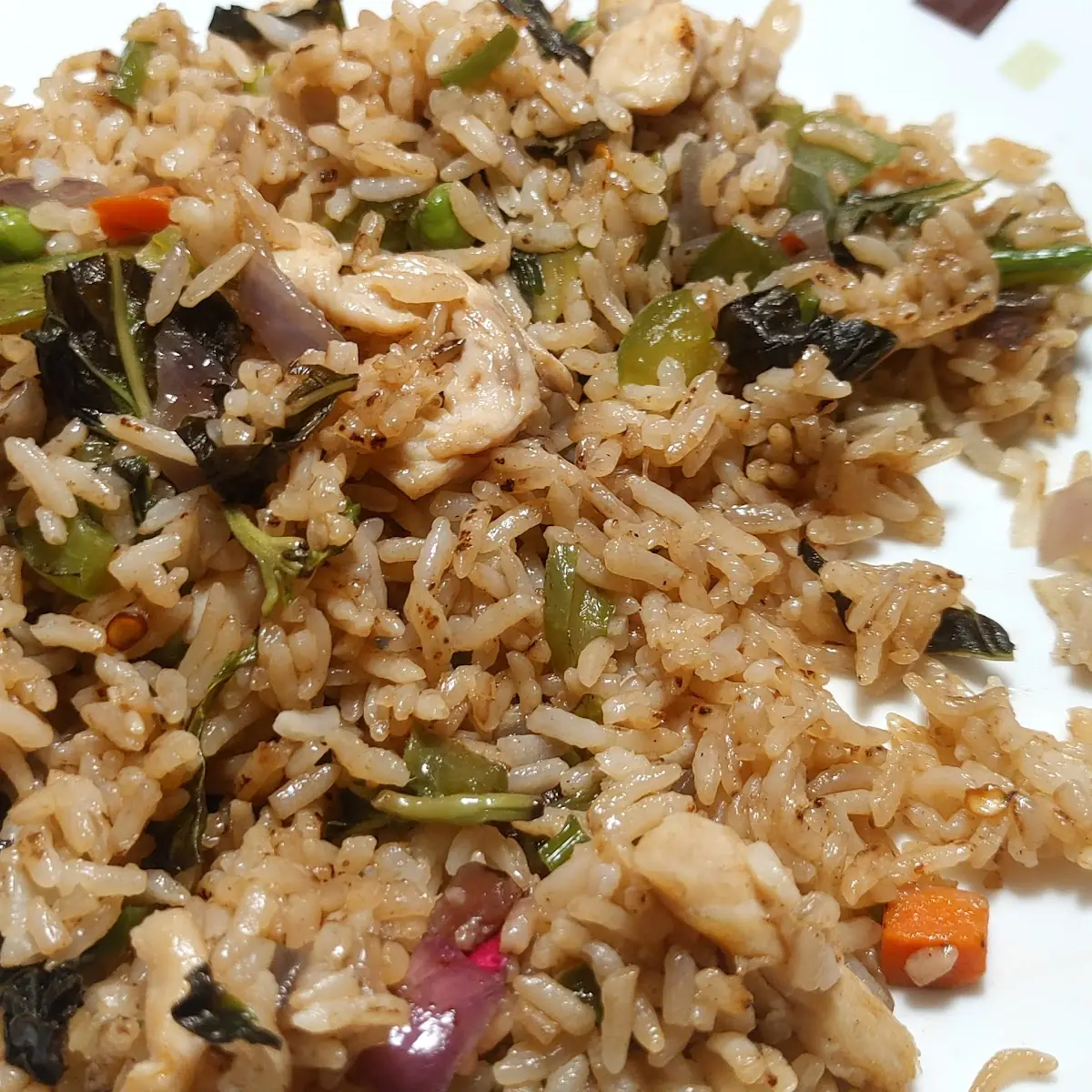 Spicy Basil Chicken Fried Rice