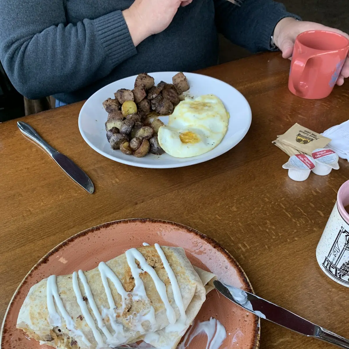 Breakfast Burrito and Steak and Eggs
