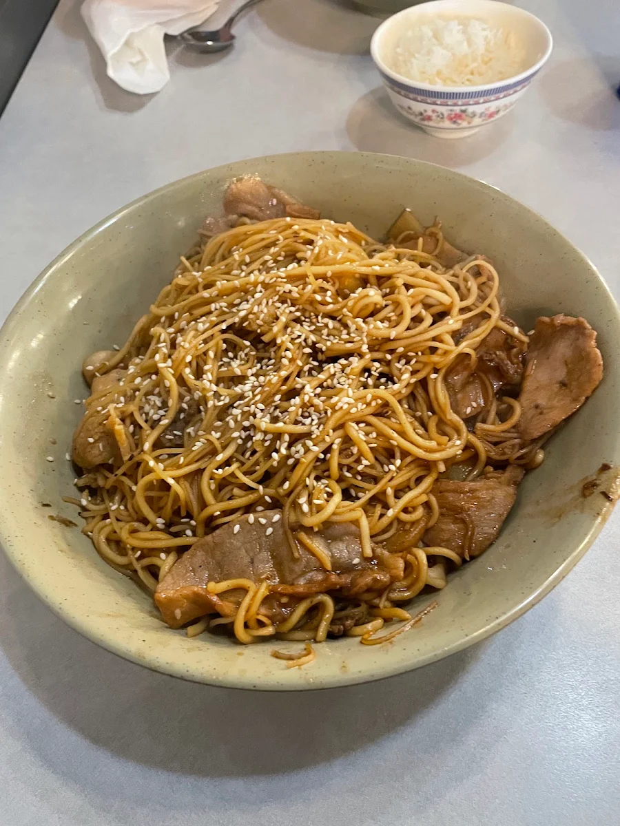 Mongolian BBQ Beef Chicken & Pork