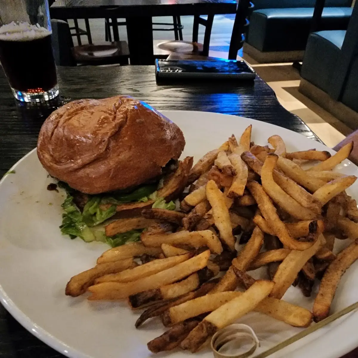 Cowboy Burger and Fries
