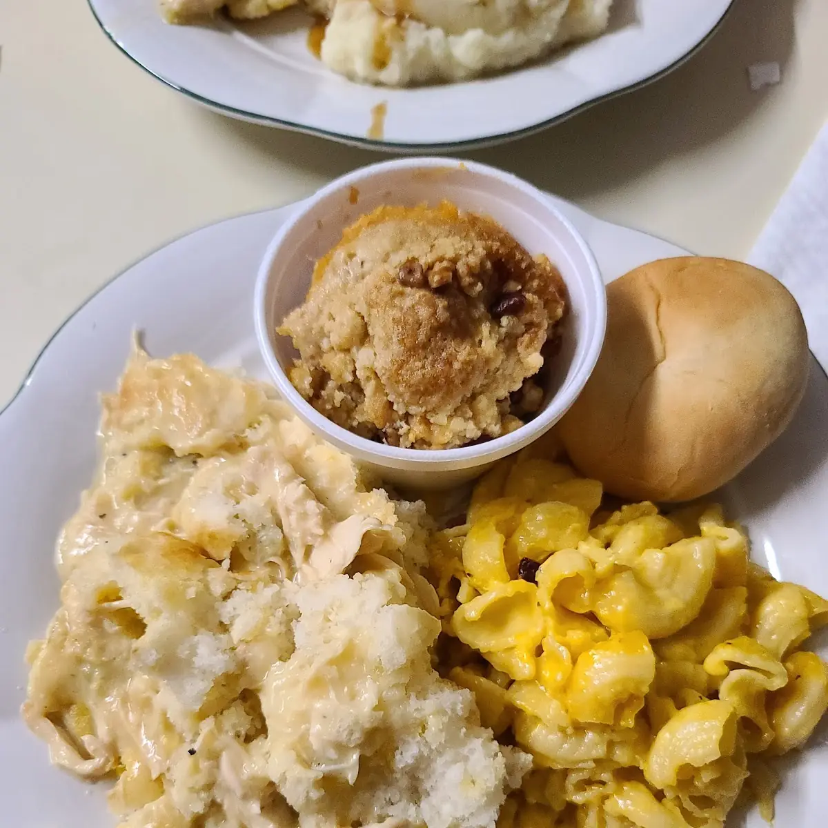 Chicken Pie Mac & Cheese Sweet Potatoes
