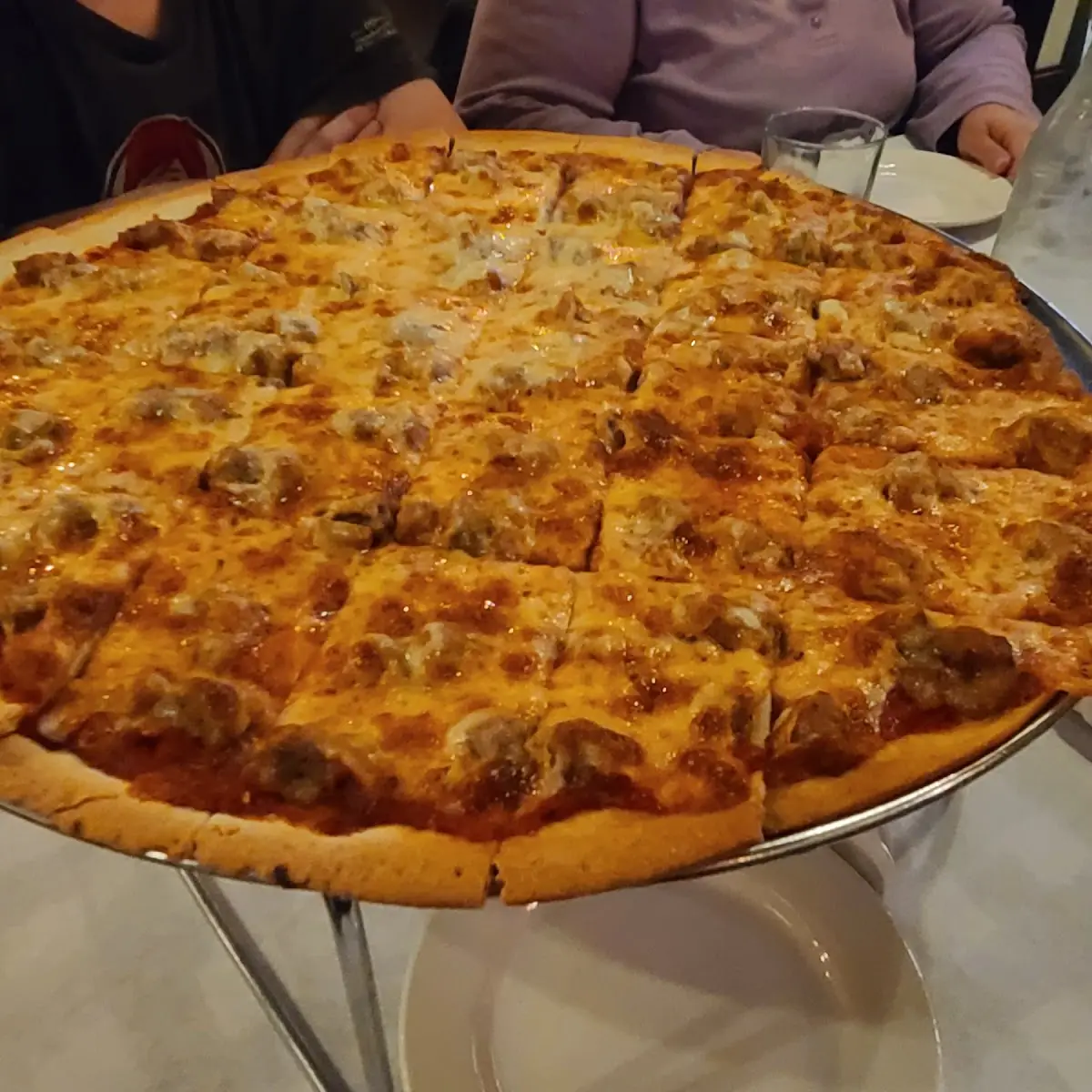 Tavern Style Sausage Pizza