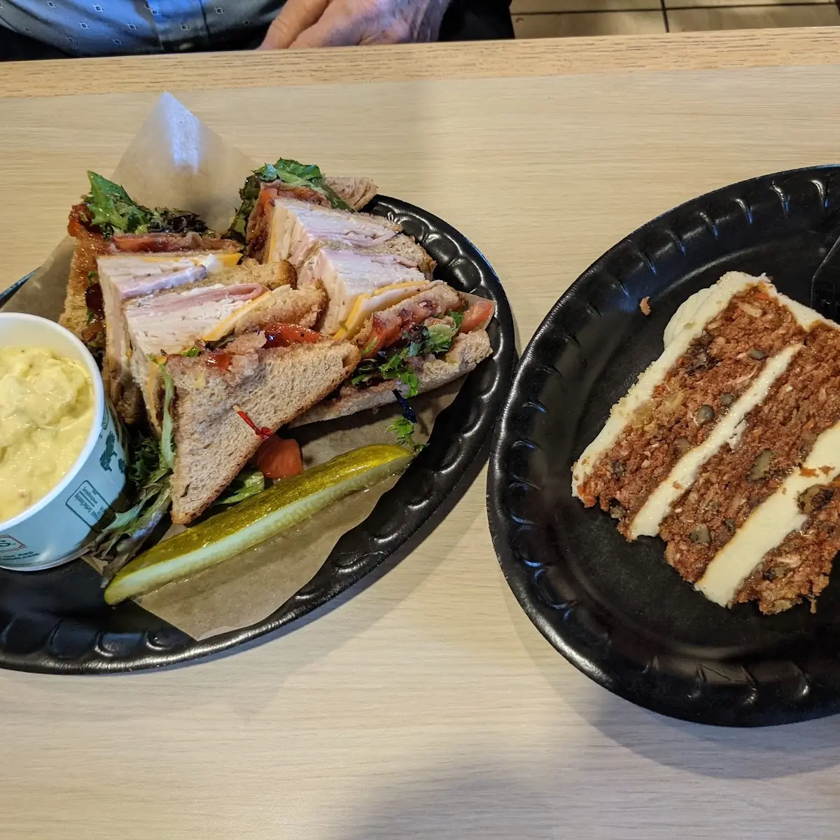 Carrot Cake and Cranberry Club Sandwich