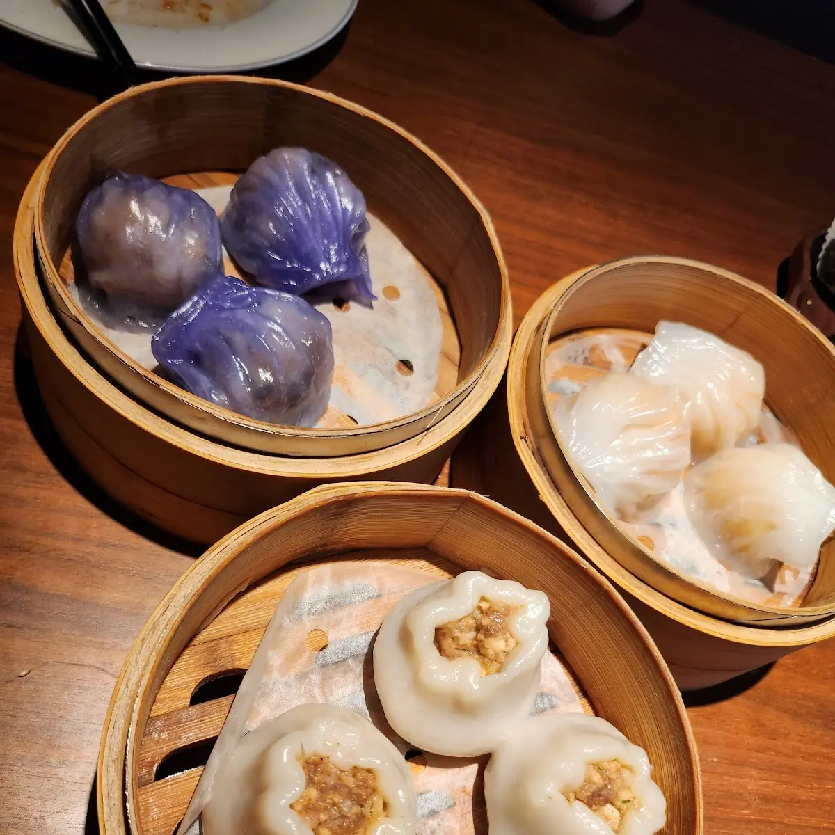 Assorted Steamed Dim Sum Baskets