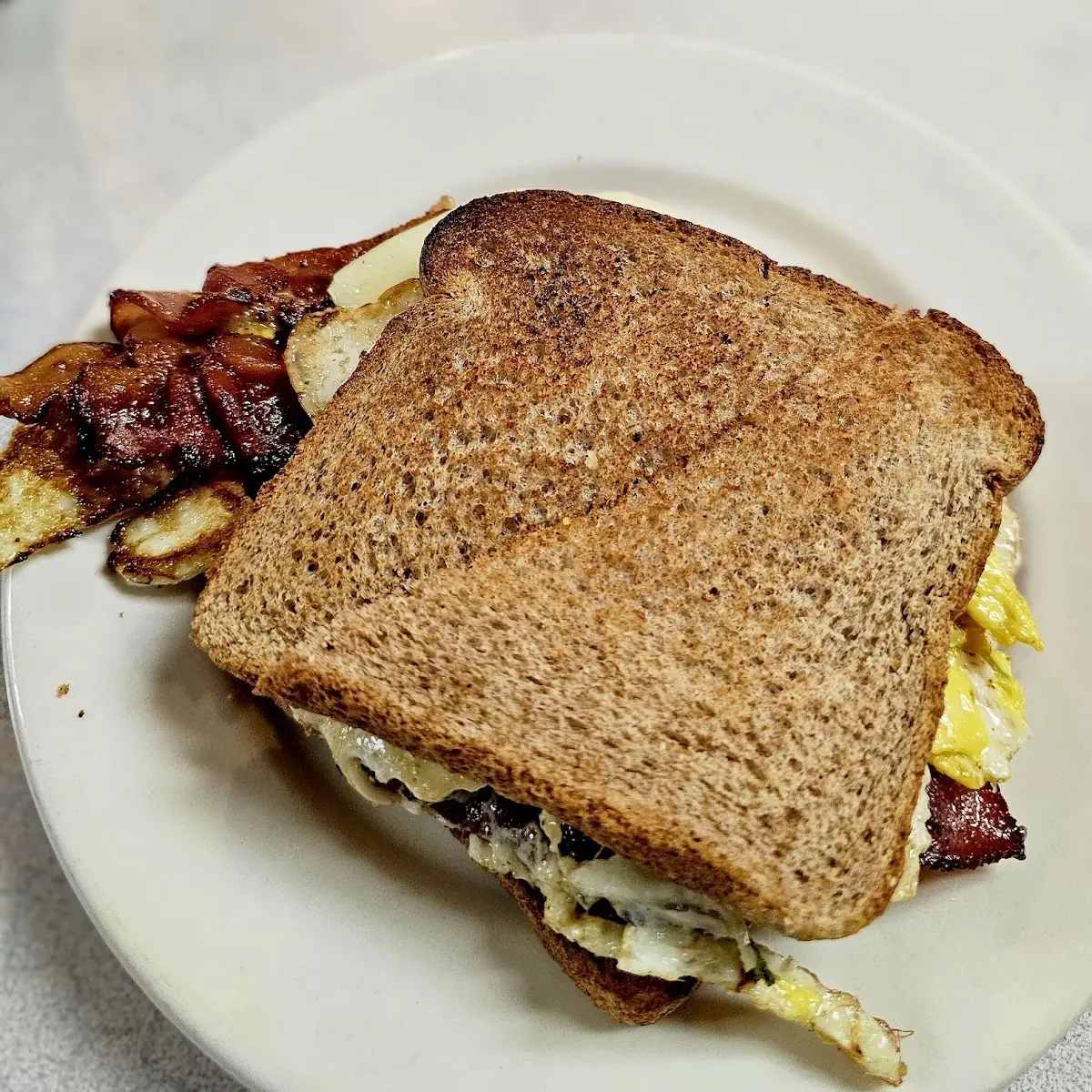 Egg Bacon Cheese Sandwich