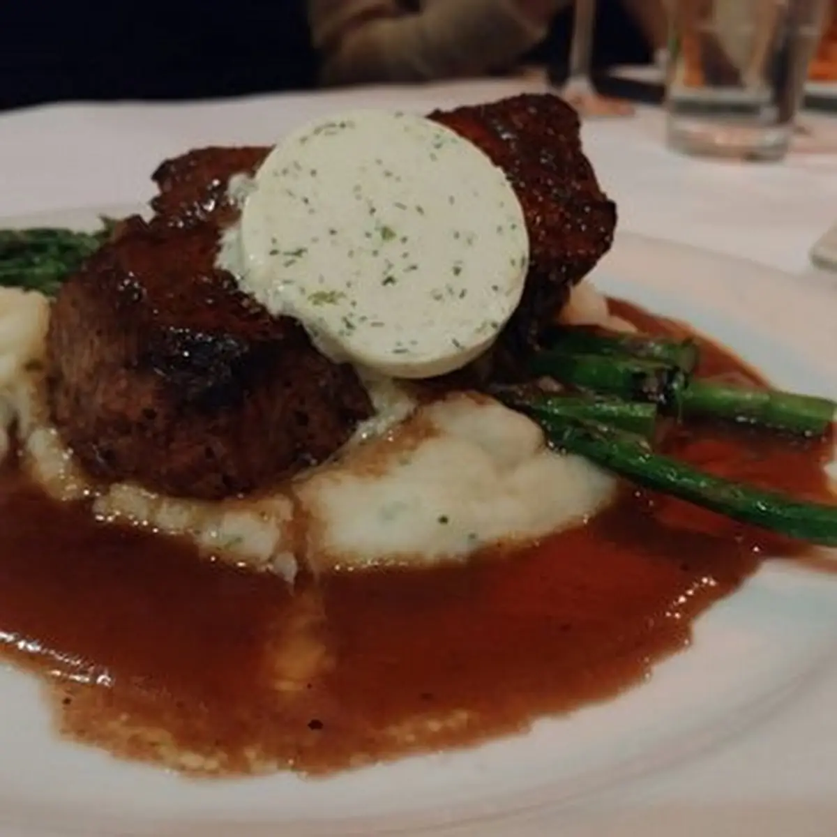 Pan Seared Pepper Crusted Filet Mignon