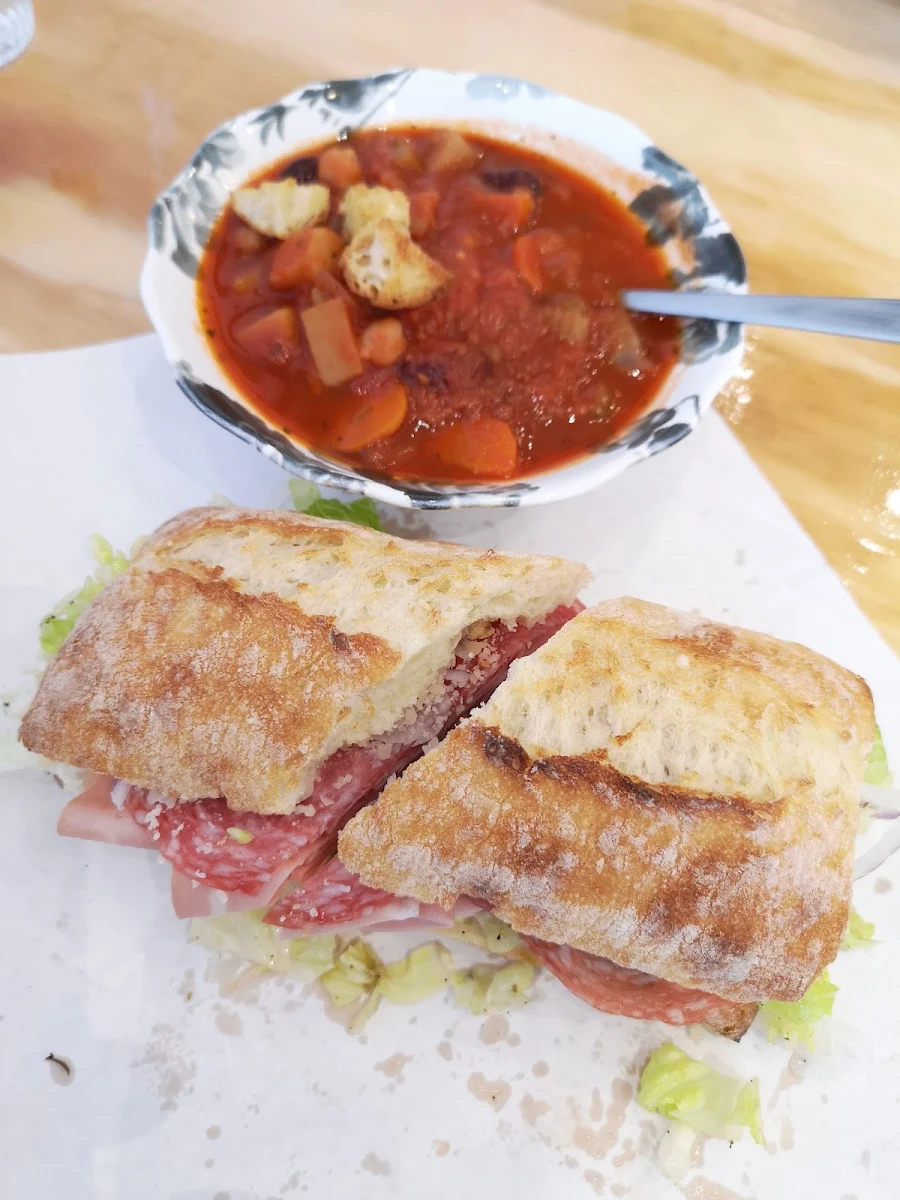 Italian Sandwich with Minestrone Soup, Jo's Italian Deli
