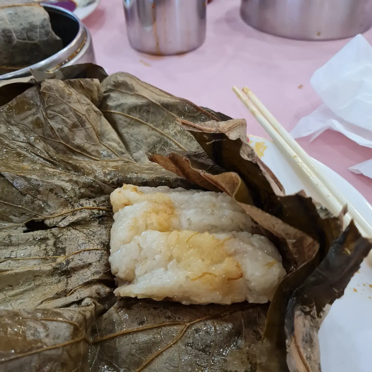 Sticky Rice in Lotus Leaf