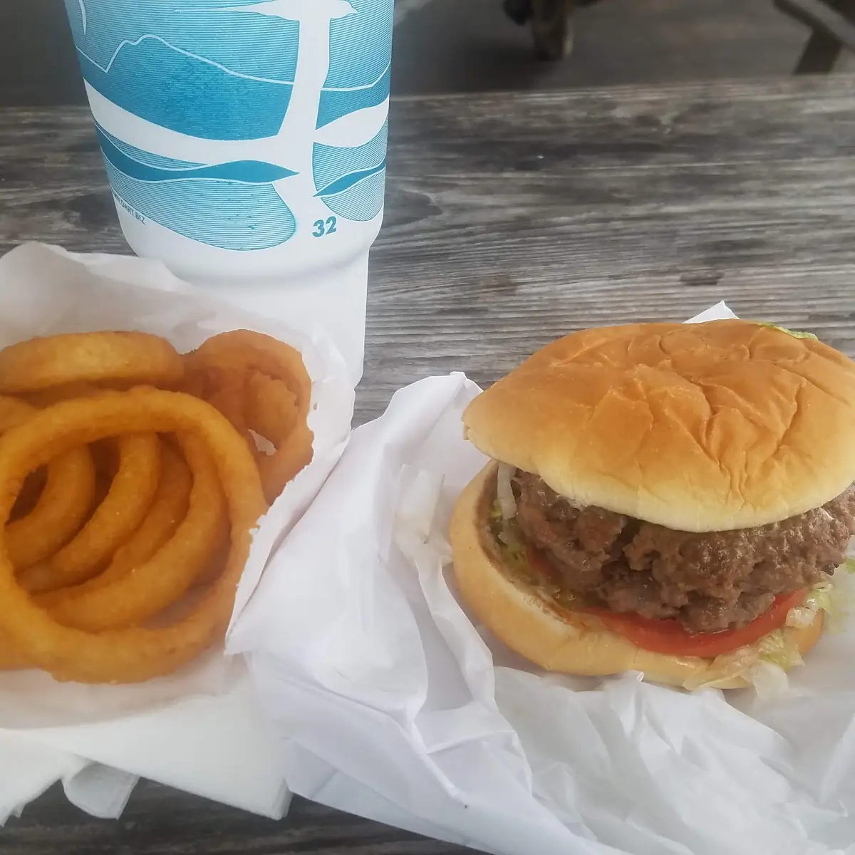 Double with Onion Rings
