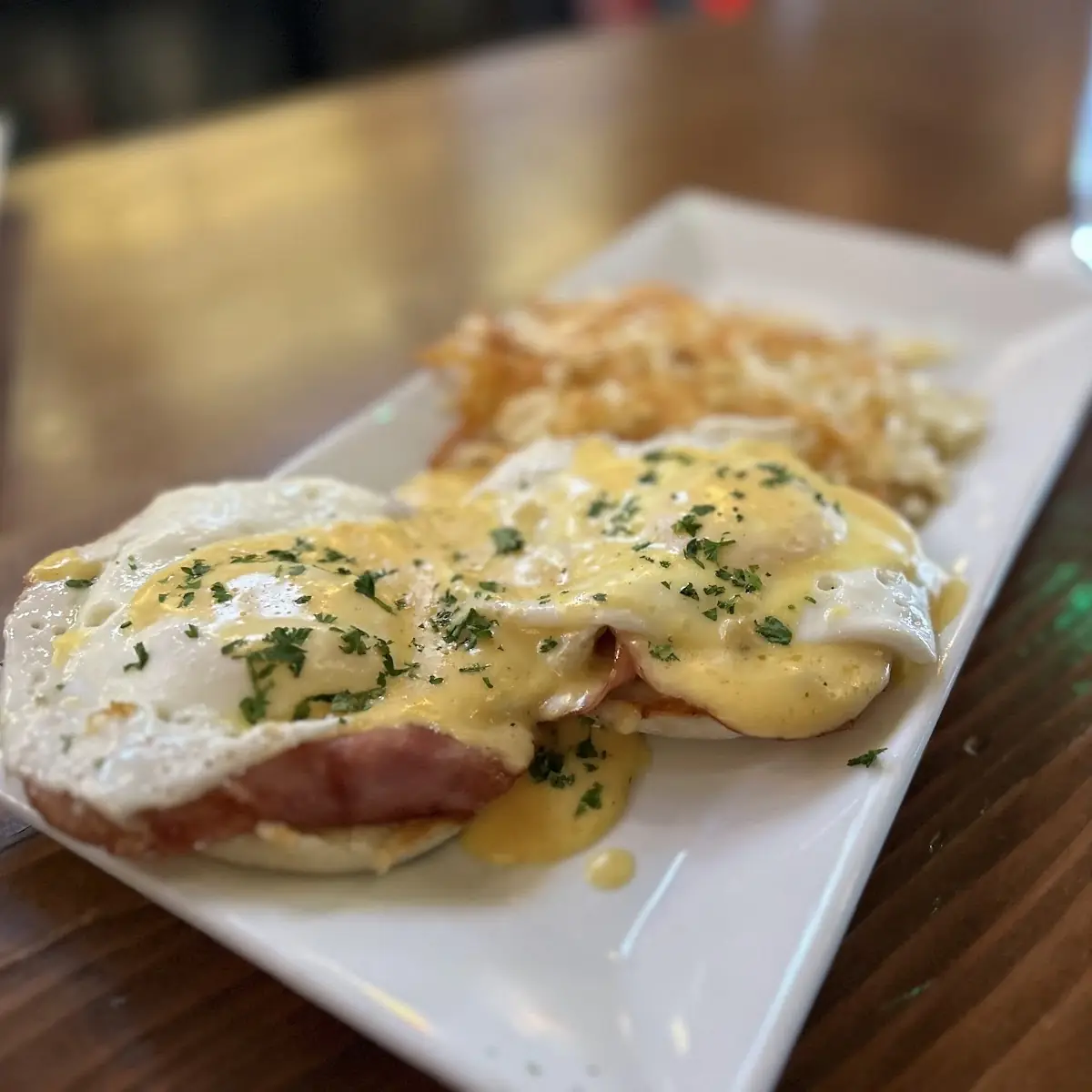 Eggs Benedict with Canadian Bacon
